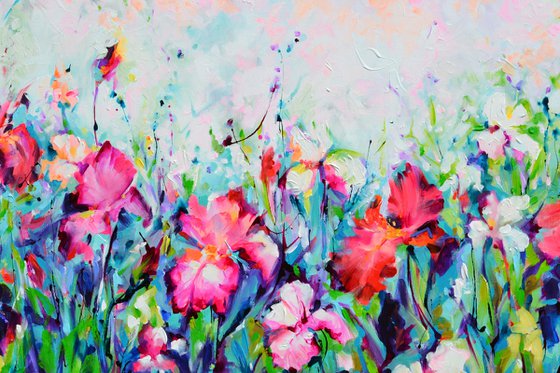 Colorful Iris Garden