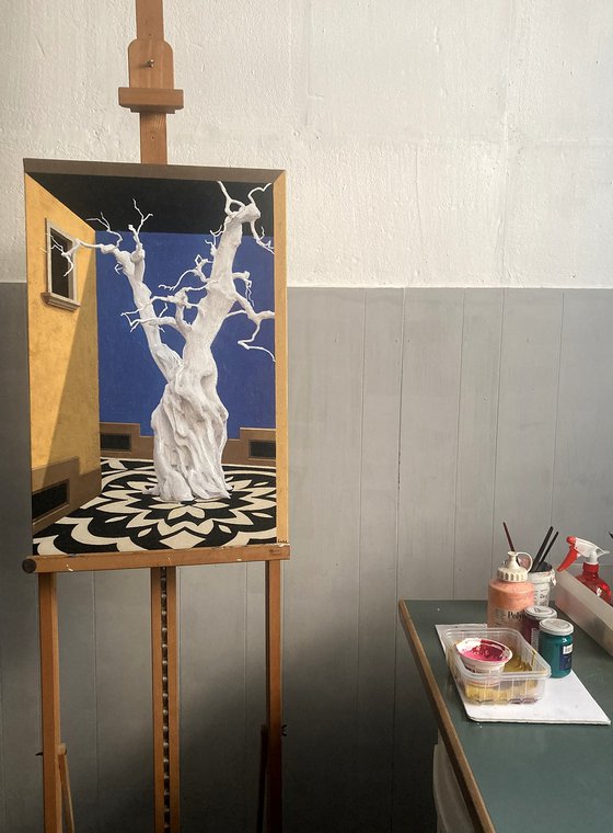 white tree