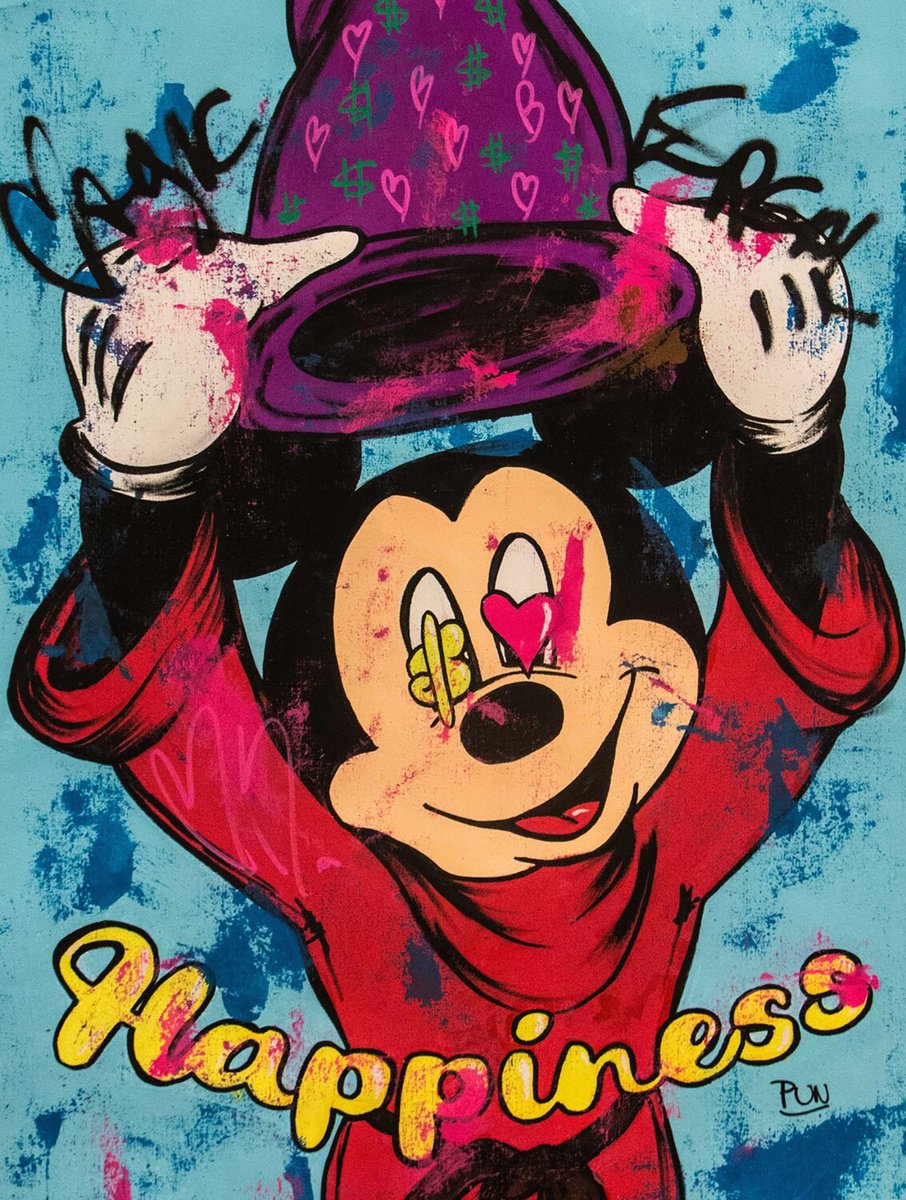 Magic Happiness Mickey Mouse by Carlos Pun Art