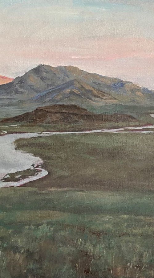 Valley sunset by Bohdan Vykhrenko