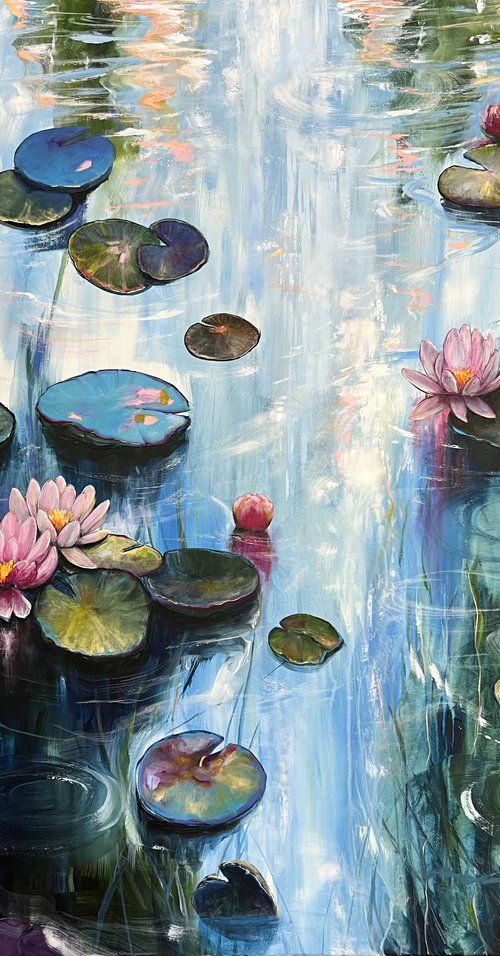 My Love For Water Lilies 1 by Sandra Gebhardt-Hoepfner