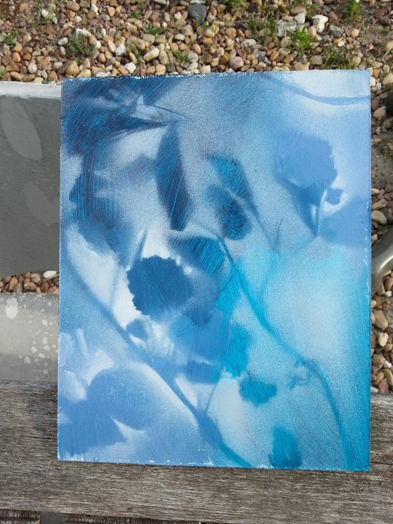 Foliages in blue