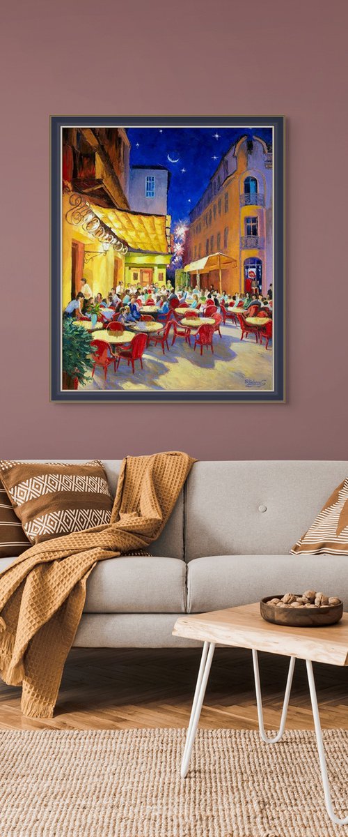 Café Van Gogh. Arles,  France. by Stanislav Sidorov