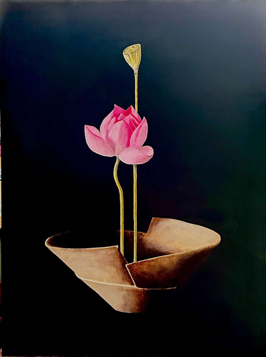 Ikebana: Lotus Flower by Kaz Jones
