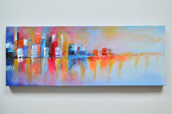 Fantasy Skyline - Modern Abstract art