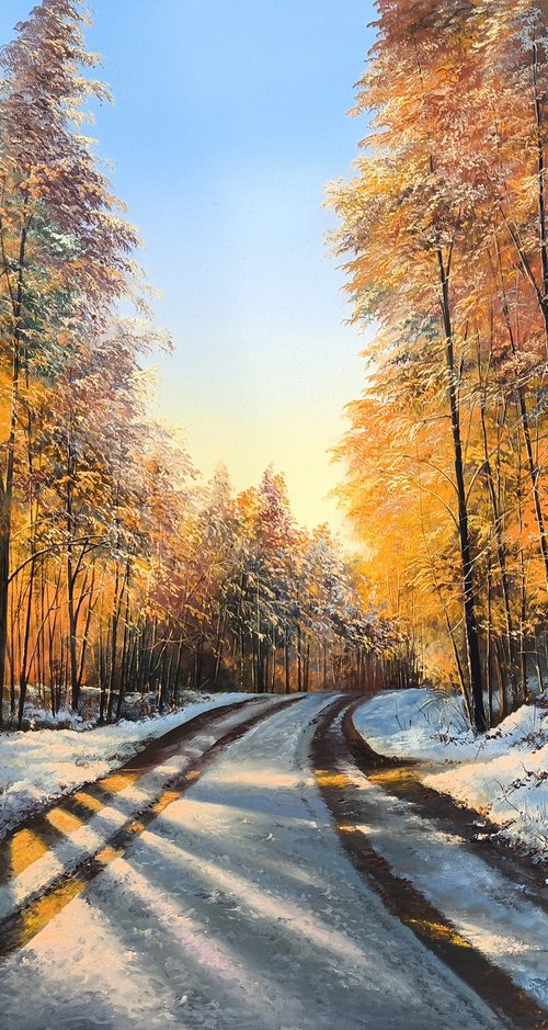 Winter Sun Through the Trees by Sergei Miqaielyan