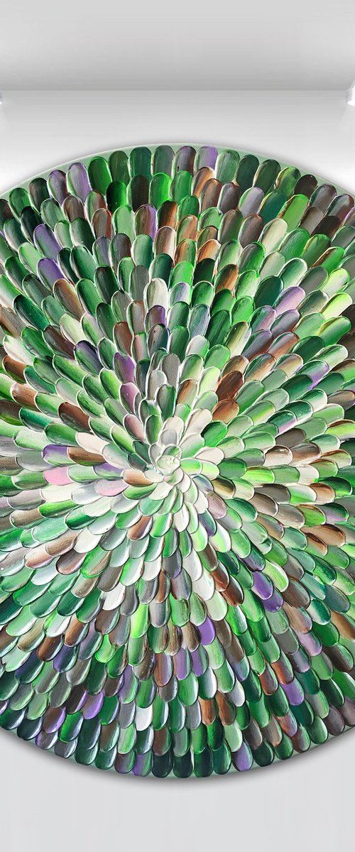 'Frondea I' - 24x24” by Tatiana Georgieva