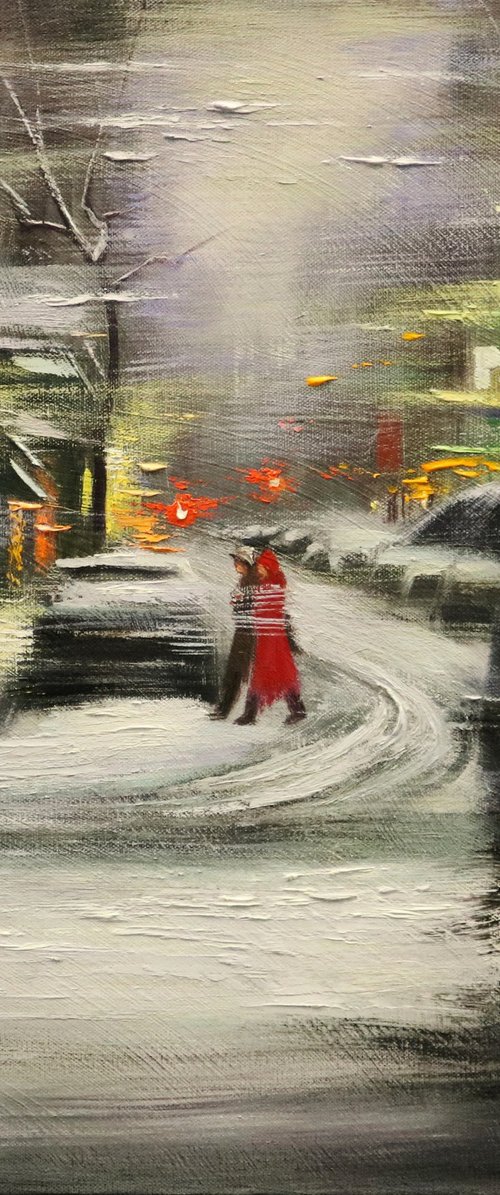 Winter in Greenwich Village by Chin H Shin