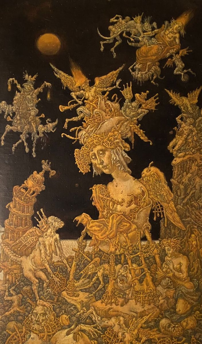 Surrealistic Oil Painting , 20Th Century Apocalypse. Maria By Oleg And Alexander Litvinov, 28 X 43, Artwork For Sale On Artfinder