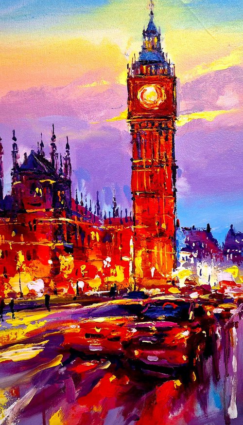 Evening city lights((LONDON) by Andrej  Ostapchuk