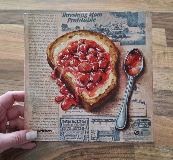 Cherry Jam Toast