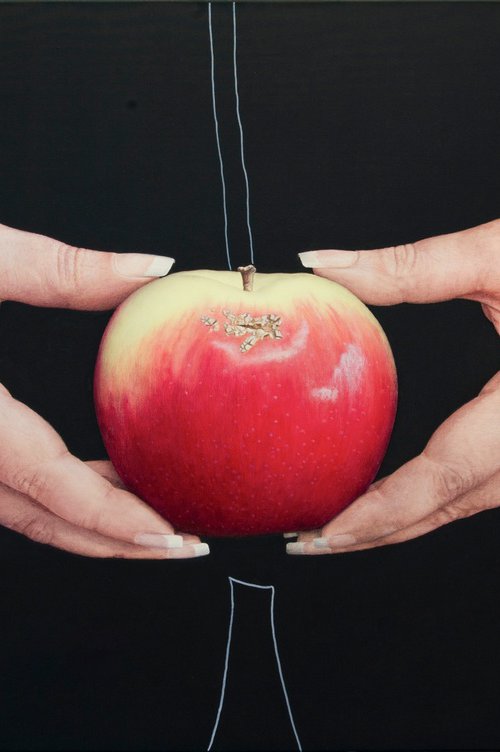 Hyperrealistic still life "Just Apple..." by Nataliya Bagatskaya
