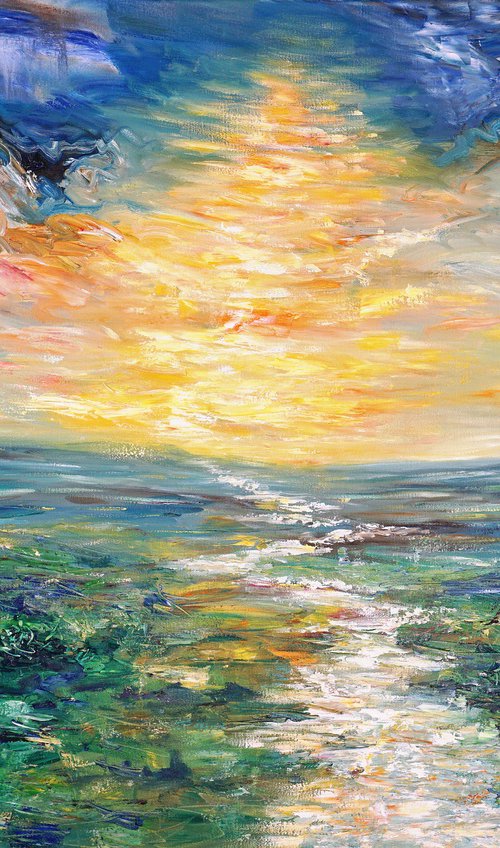 Romantic River M 1 / Oil by Peter Nottrott