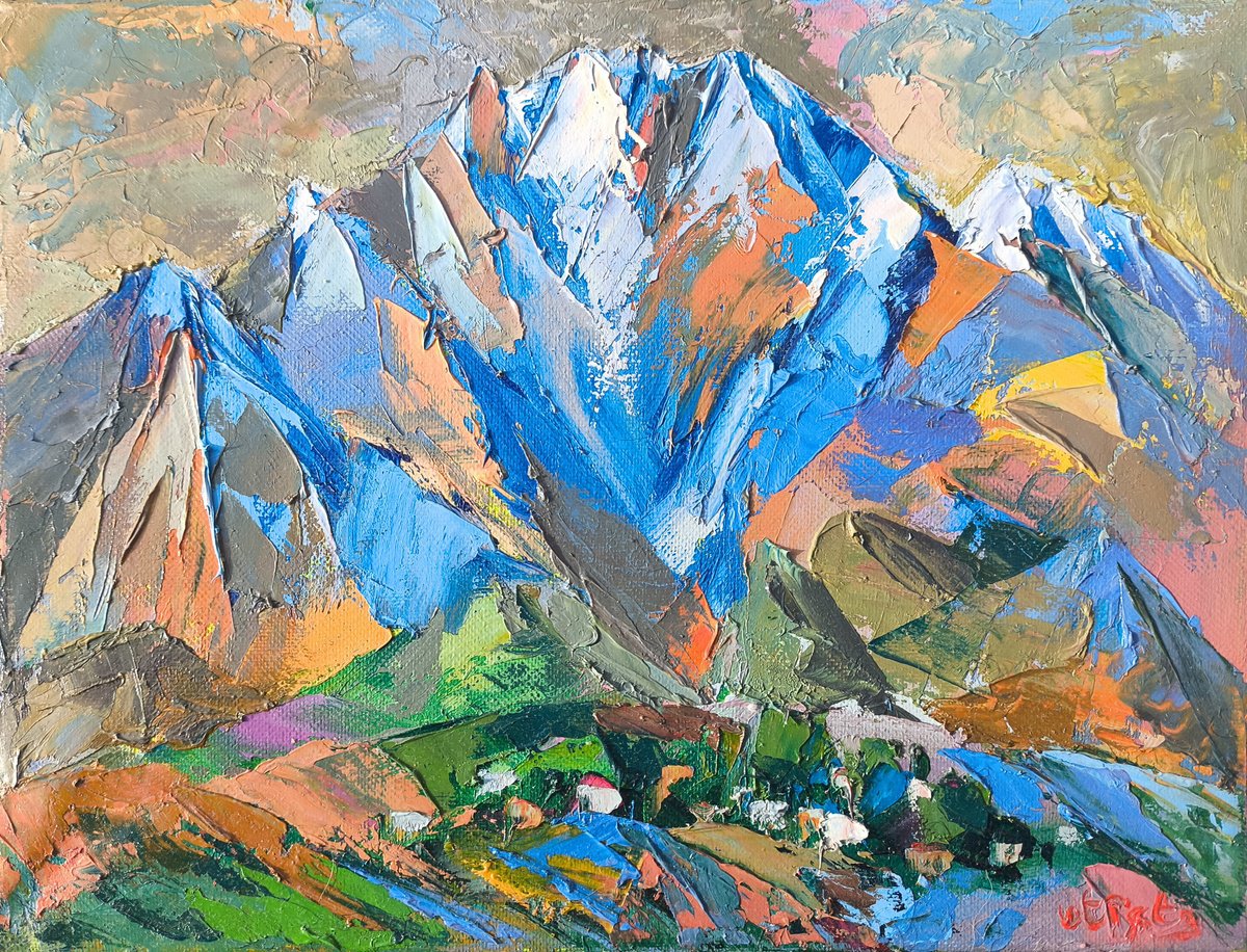 In Embrace Of Mountain By Sergey Arustamyan, 12 X 9, Artwork For Sale On Artfinder