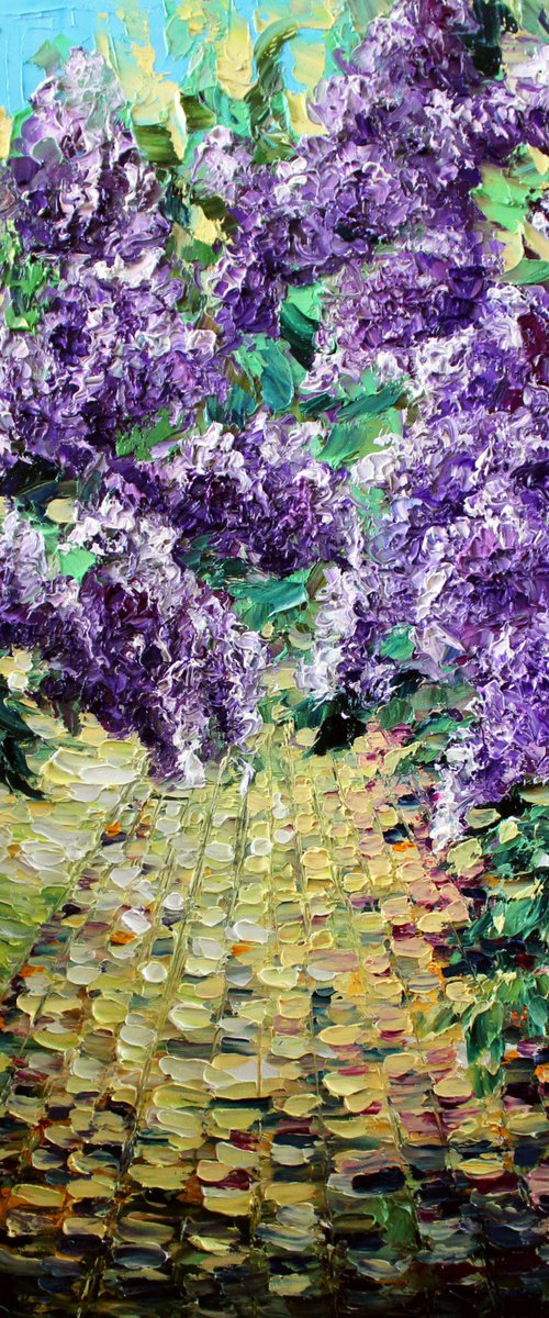Lilac trees by Haykuhi Khachatryan