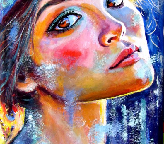 Girl with brown eyes II