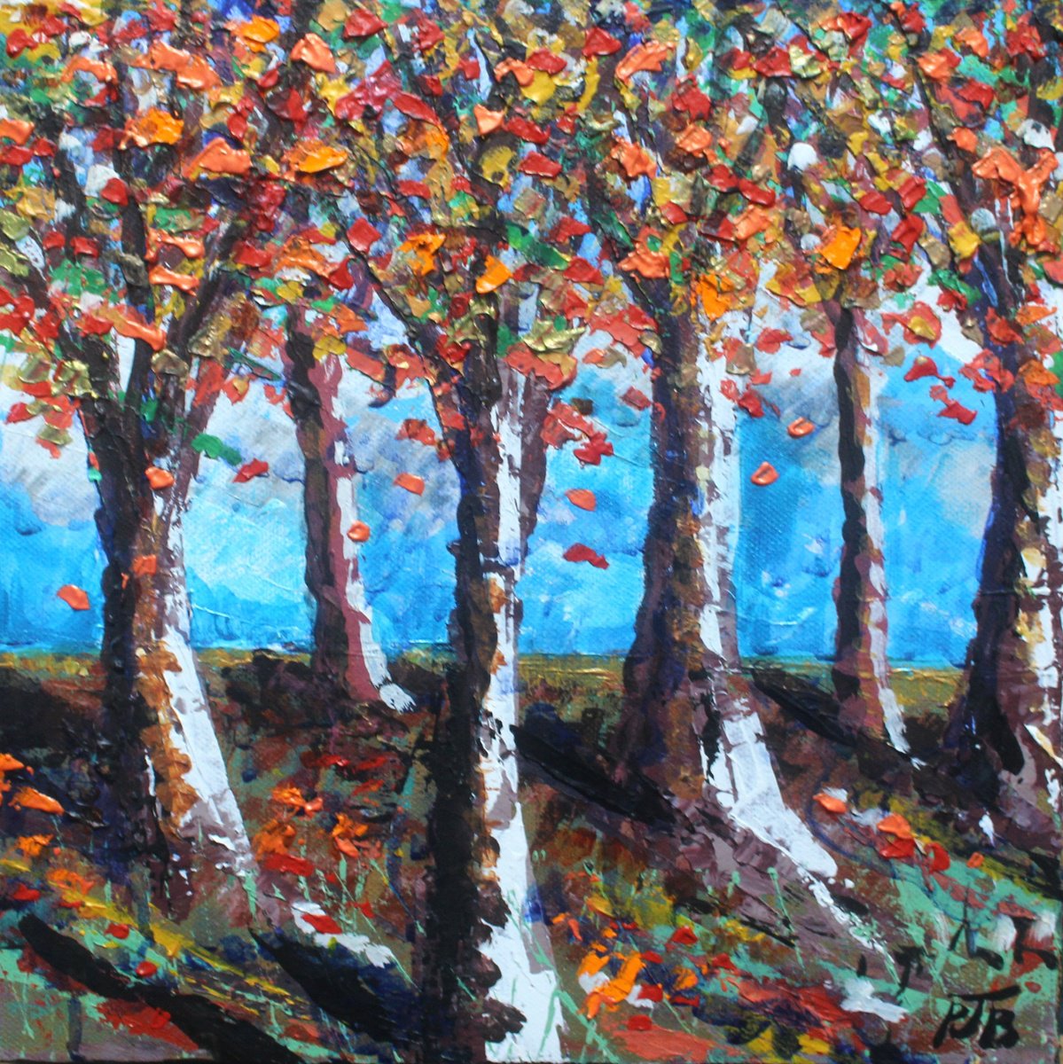  Qe Country Park In Autumn Iii By Paul J Best, 12 X 12, Artwork For Sale On Artfinder