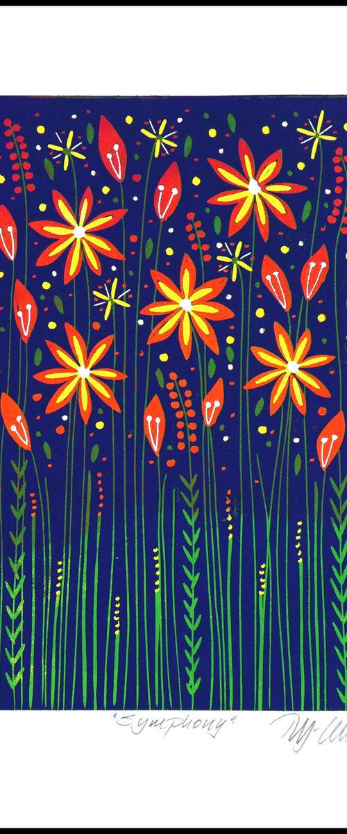 Firework Flowers by Mariann Johansen-Ellis