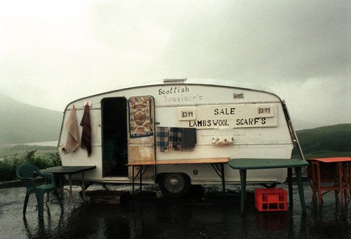 Scottish souviners caravan (brilliant spellings) by Nadia Attura