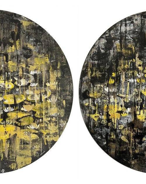 Round Ponds-Set of 2 by Arundhati Pise by Avinash Pise