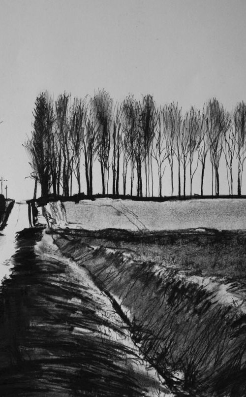Edge of Westfield in Winter by Simon Jones