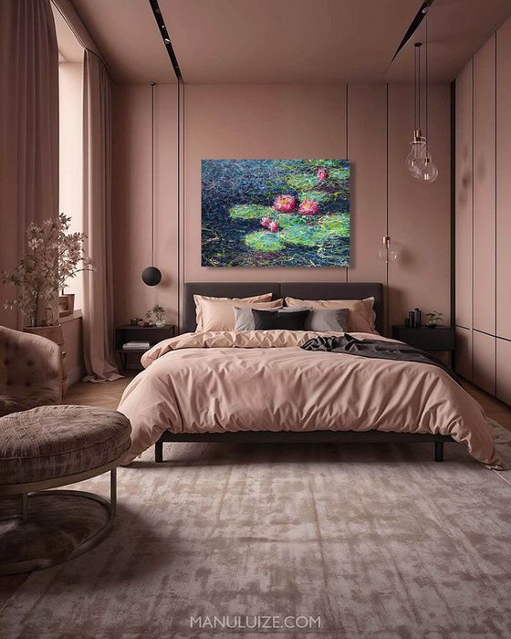 Pink Water lilies