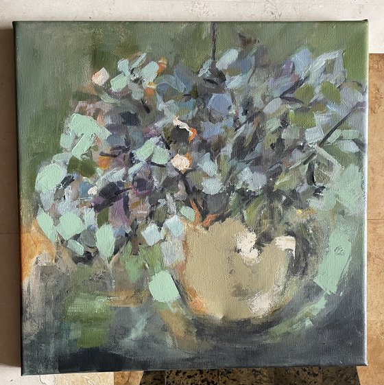 Hydrangea in vase