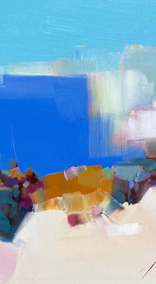 Coastal, Original oil painting, Handmade artwork, One of a kind by Vahe Yeremyan