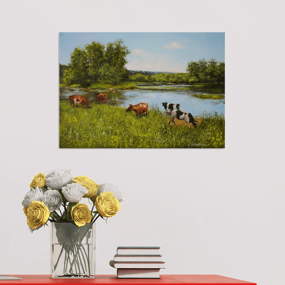 Pastoral Scene with Cows