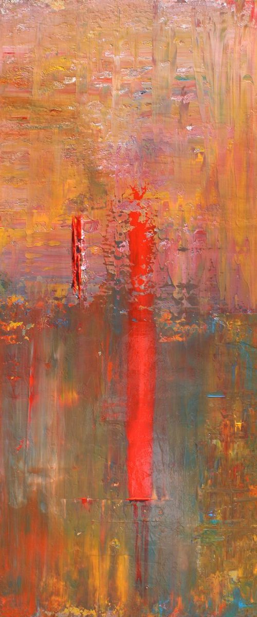 Abstract Concept Red Line 3 by Robert Lynn
