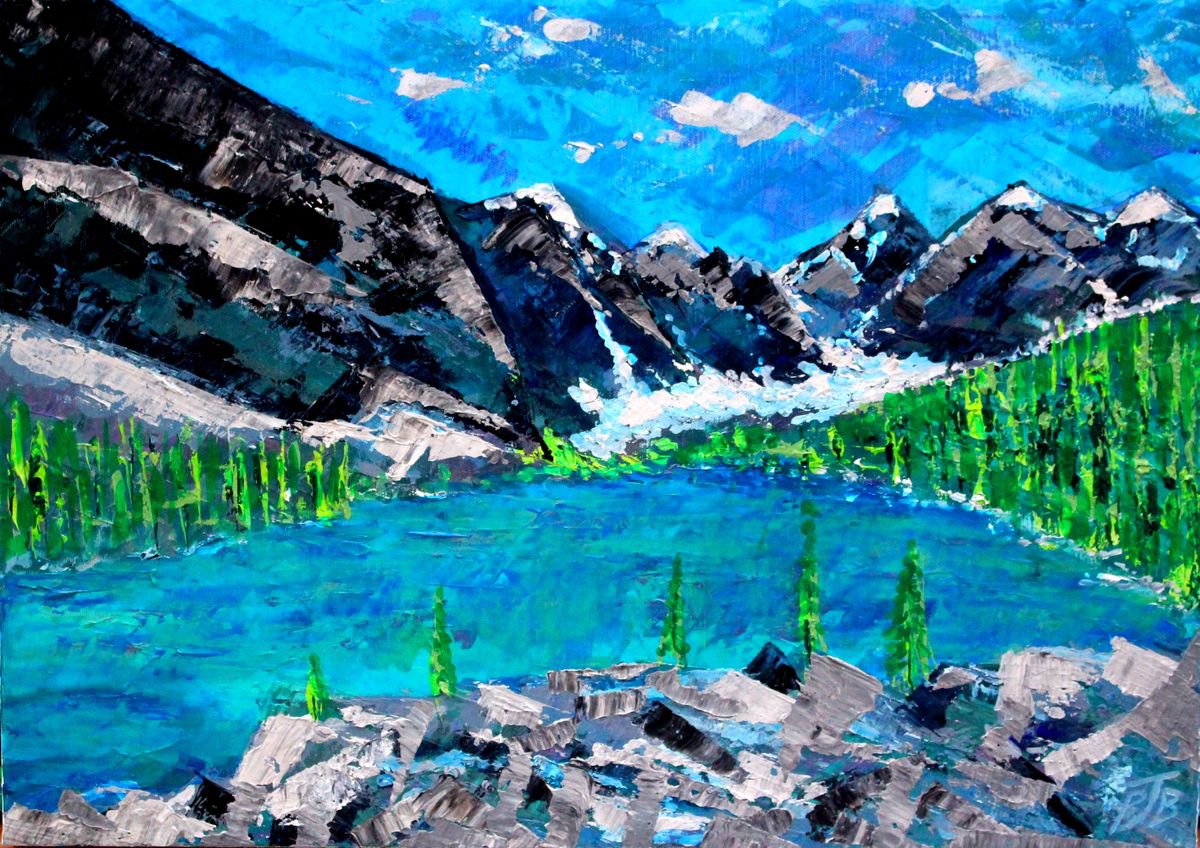  Lake Louise By Paul J Best, 24 X 17, Artwork For Sale On Artfinder