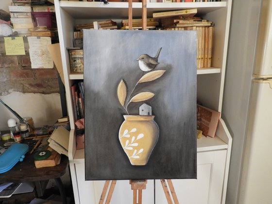 The vase and the bird