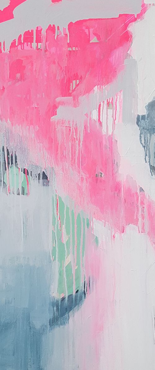 Abstract painting More by one desire by Larissa Uvarova