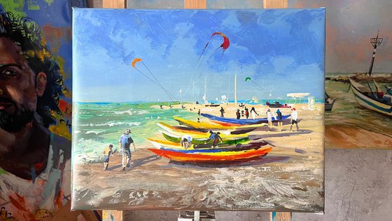 Kites over the Sea