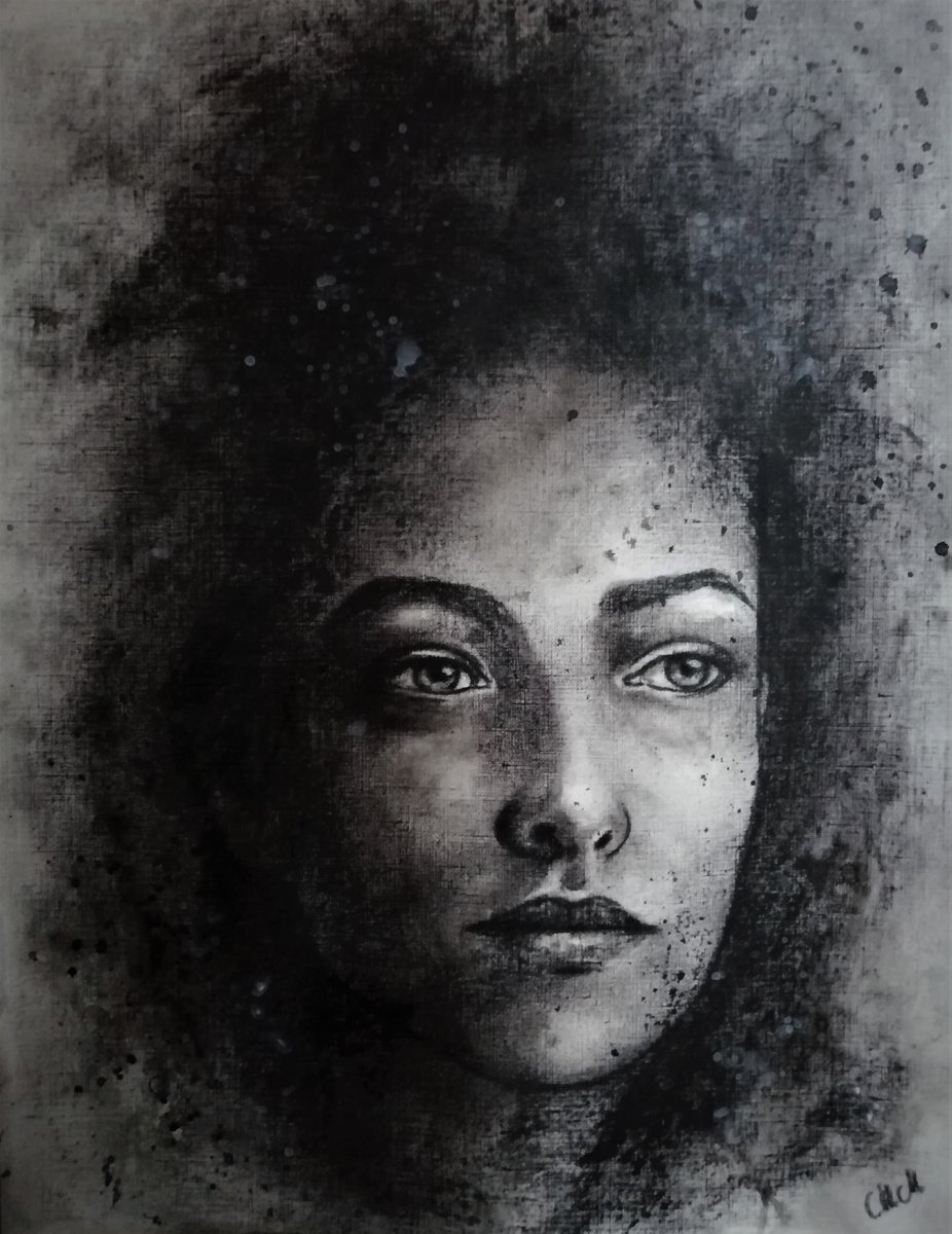 Face in the dark by Mateja Marinko