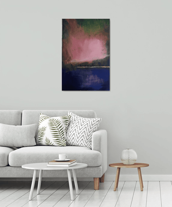 Abstract landscape sunset