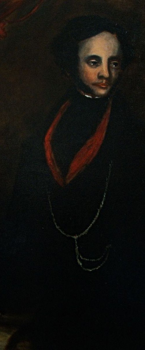 Portrait of a Gentleman (Oil on Canvas 40x30inch) by Jack Bagley