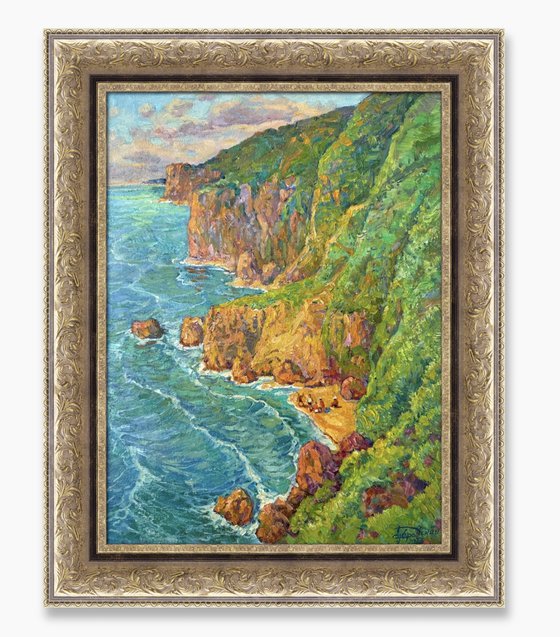 Cliffs Above the Turquoise Sea