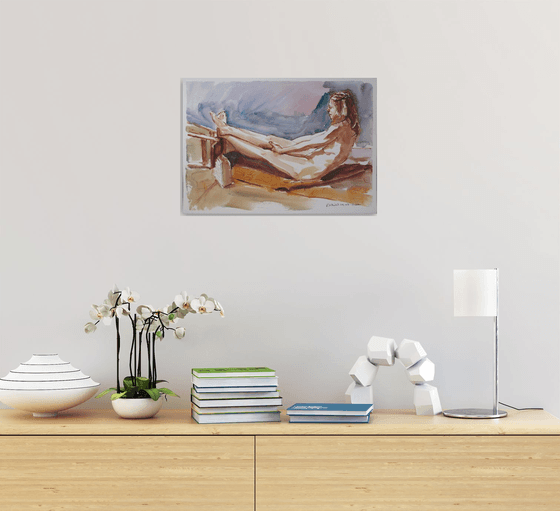 Reclining female nude