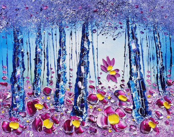 "Violet Forest & Flowers in Love"