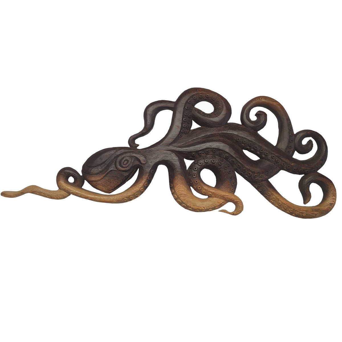 Photorealistic Animal Relief By George Troyanov, 33 X 13, Octopus, Original Artwork