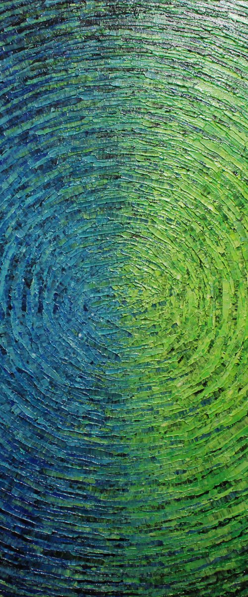 Green blue mixed shine by Jonathan Pradillon