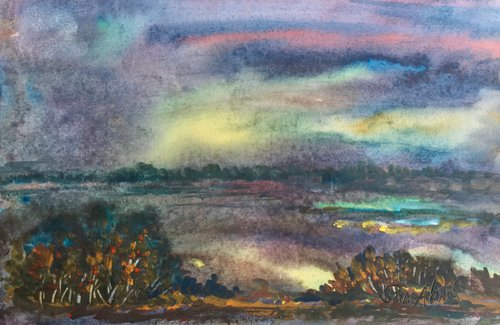Hartland moor dusk to twilight by Samantha Adams