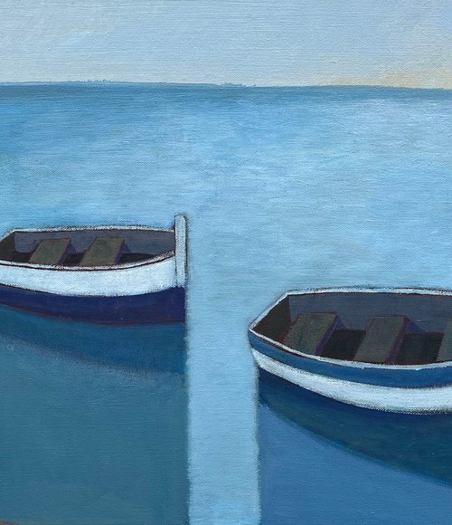 Shoreline Moored Boats by Nigel Sharman