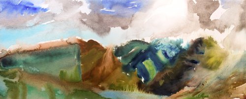 Mountain Field Patterns by Elizabeth Anne Fox