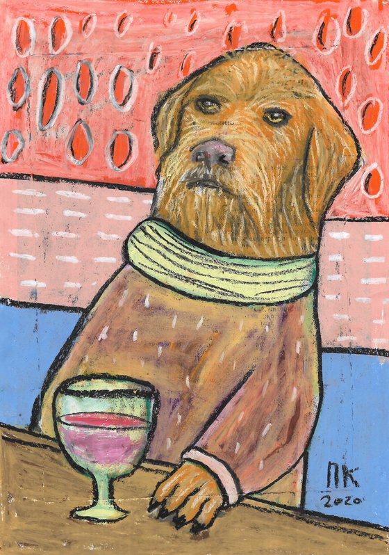 Drinking dog #104