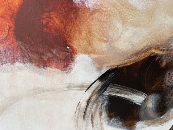 raw energy in burned sienna