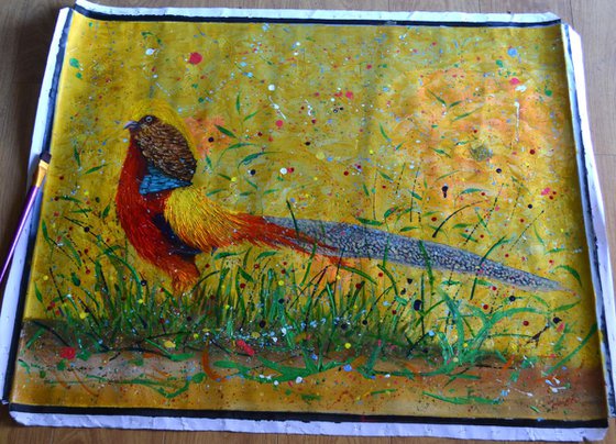 Pheasant on the catwalk - Large 100x81 cm