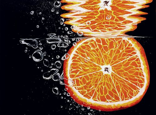 Orange slice by Elena Adele Dmitrenko