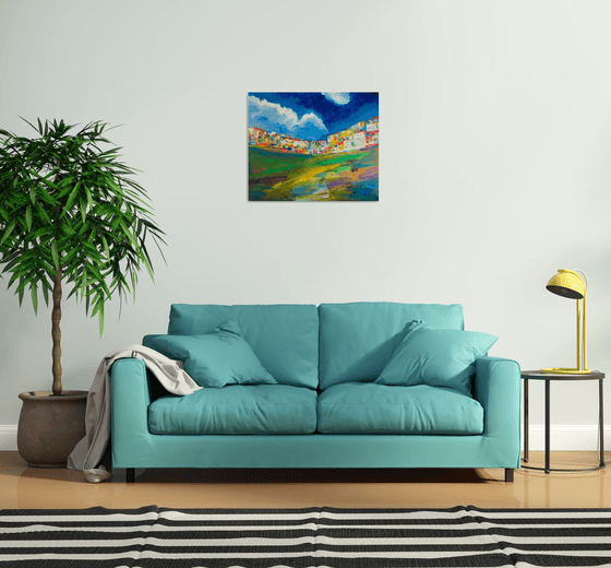 Abstract landscape (72x60cm)